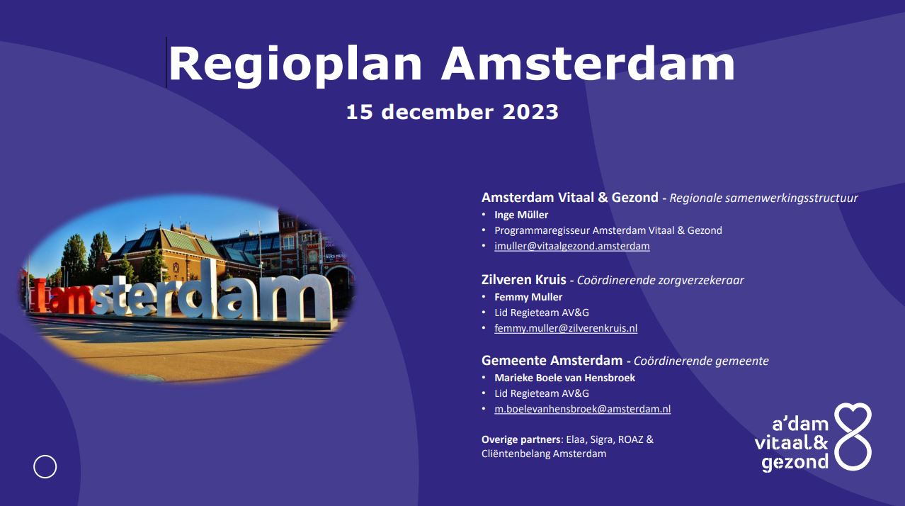 Lancering regioplan amsterdam, cover regioplan